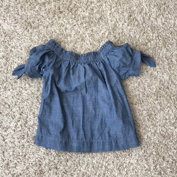 J Crew Denim Off Shoulder - Picture 2 of 5